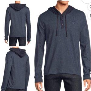 True Religion Men's Navy and Black T-shirt